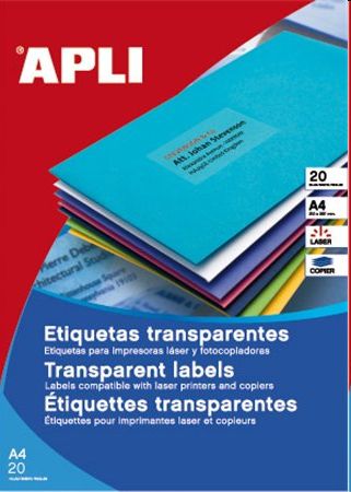 Eladó Már csak volt!!! Etikett, 105x148 mm, poliészter, időjárásálló, matt, APLI, áttetsző, 80 etikett - olcsó, Új Eladó Már csak volt!!! - Miskolc ( Borsod-Abaúj-Zemplén ) fotó