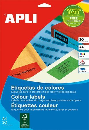 Eladó Már csak volt!!! Etikett, 105x148 mm, színes, APLI, piros, 80 etikett csomag - olcsó, Új Eladó Már csak volt!!! - Miskolc ( Borsod-Abaúj-Zemplén ) fotó