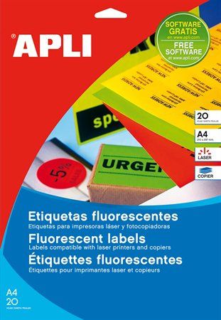Eladó Már csak volt!!! Etikett, 99,1x139 mm, színes, kerekített sarkú, APLI, neon zöld, 80 etikett csom - olcsó, Új Eladó Már csak volt!!! - Miskolc ( Borsod-Abaúj-Zemplén ) fotó