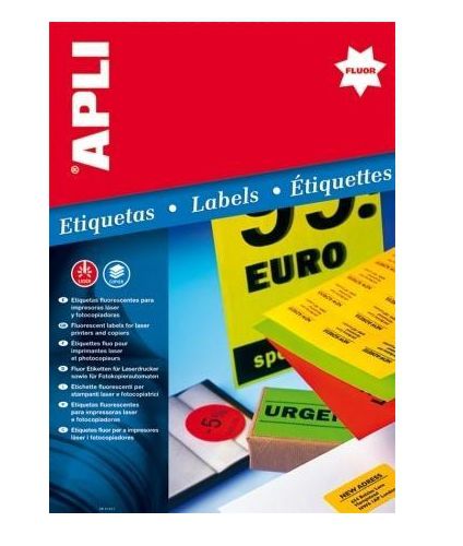 Eladó Már csak volt!!! Etikett, 60 mm kör, színes, APLI, neon sárga, 240 etikett csomag - olcsó, Új Eladó Már csak volt!!! - Miskolc ( Borsod-Abaúj-Zemplén ) fotó