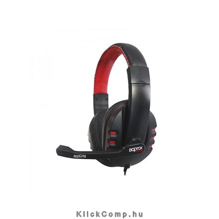 Eladó Már csak volt!!! Gaming Headset 40mm sztereó hangszóró 2m kábel Fekete-Piros APPROX - olcsó, Új Eladó Már csak volt!!! - Miskolc ( Borsod-Abaúj-Zemplén ) fotó