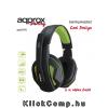 Eladó Már csak volt!!! Gaming Headset 40mm sztereó hangszoró, 2m kábel Fekete-zöld - olcsó, Új Eladó Már csak volt!!! - Miskolc ( Borsod-Abaúj-Zemplén ) fotó 2