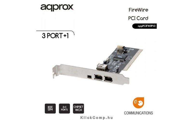 Eladó Már csak volt!!! 3 port Fireware PCI Kártya - olcsó, Új Eladó Már csak volt!!! - Miskolc ( Borsod-Abaúj-Zemplén ) fotó