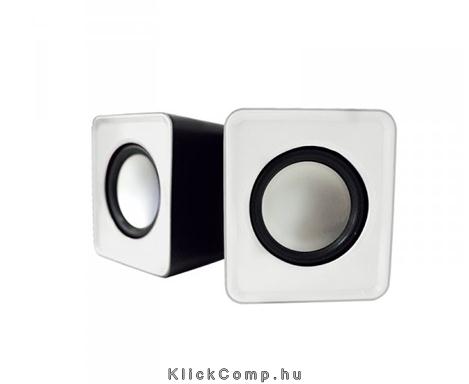Eladó Már csak volt!!! 2.0 Multimédia Mini Hangszóró Szett 5W Fehér Fekete - olcsó, Új Eladó Már csak volt!!! - Miskolc ( Borsod-Abaúj-Zemplén ) fotó