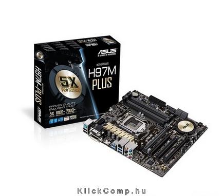 Eladó Már csak volt!!! ASUS H97M-PLUS Intel H97 LGA1150 mATX alaplap - olcsó, Új Eladó Már csak volt!!! - Miskolc ( Borsod-Abaúj-Zemplén ) fotó