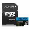 ADATA 16GB SD micro Premier (SDHC Class 10 UHS-I) memóriakártyPlusadapt