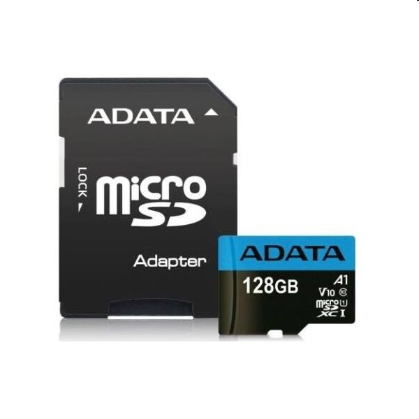 Eladó 128 GB Memória-kártya microSDXC Class10 UHS-I V10 Plusadapter ADATA - olcsó, Új Eladó - Miskolc ( Borsod-Abaúj-Zemplén ) fotó