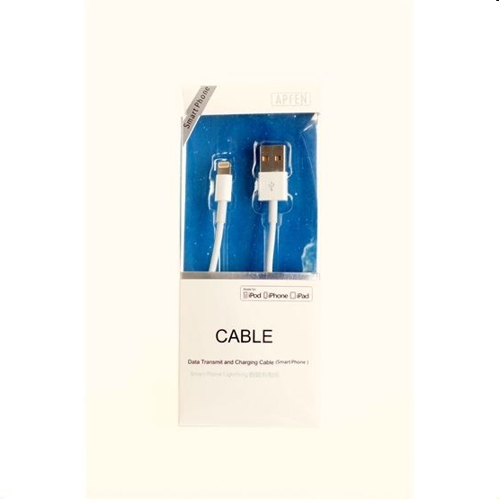 Eladó Már csak volt!!! Adatkábel iPhone 5 5S 6 6S 7 8 X APFEN MFI fehér - olcsó, Új Eladó Már csak volt!!! - Miskolc ( Borsod-Abaúj-Zemplén ) fotó
