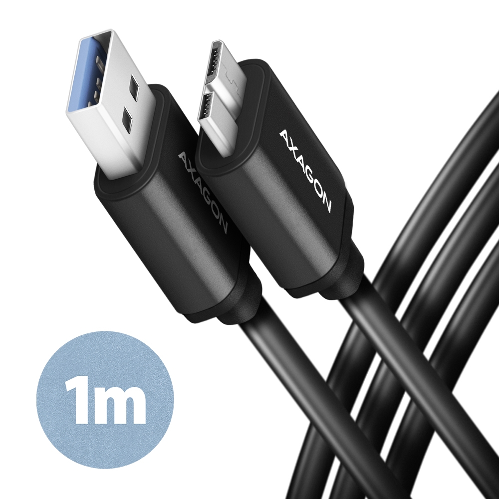 Eladó Kábel USB micro B - USB A 3.2 Gen 1m Black AXAGON - olcsó, Új Eladó - Miskolc ( Borsod-Abaúj-Zemplén ) fotó