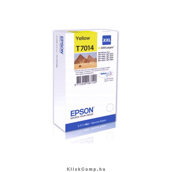 Eladó Már csak volt!!! EPSON WorkForce Pro WP-4000 4500 tintaPatron XXL Sárga Yellow 3.4k - olcsó, Új Eladó Már csak volt!!! - Miskolc ( Borsod-Abaúj-Zemplén ) fotó