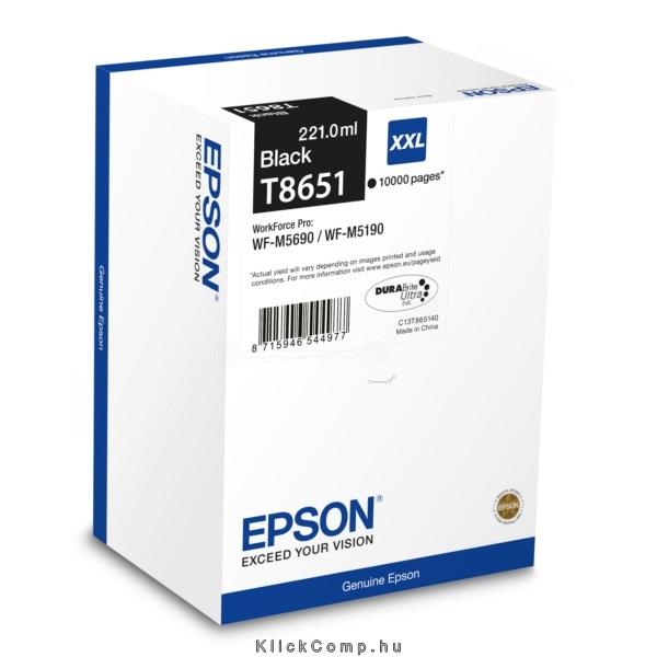 Eladó EPSON WP-M5190 M5690 tintaPatron 221.0 ml 10000 oldal fekete - olcsó, Új Eladó - Miskolc ( Borsod-Abaúj-Zemplén ) fotó