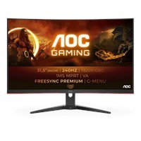 Monitor Ívelt Gaming 31.5" 1920x1080 1ms 2xHDMI DisplayPort 240Hz AOC
