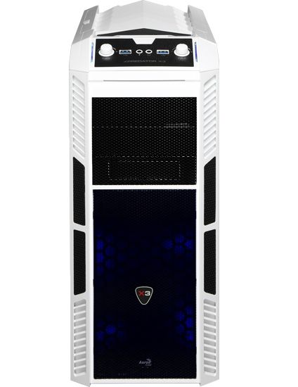Eladó Már csak volt!!! Számítógépház Midi-Tower Fehér Kék Aerocool Xpredator X3 - olcsó, Új Eladó Már csak volt!!! - Miskolc ( Borsod-Abaúj-Zemplén ) fotó