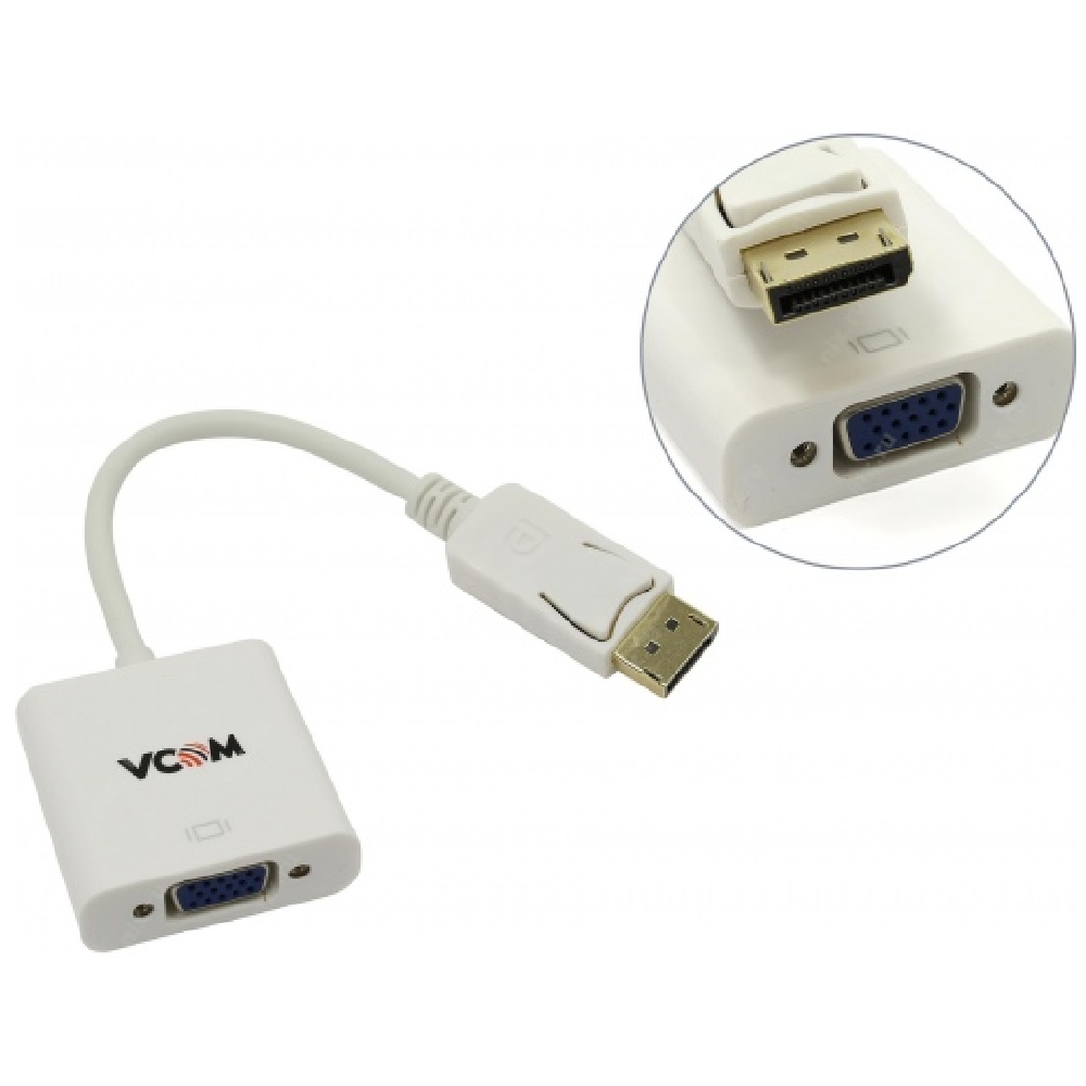 Eladó Már csak volt!!! KÁBEL ÁTALAKÍTÓ DISPLAYPORT APA - VGA ANYA VCOM - olcsó, Új Eladó Már csak volt!!! - Miskolc ( Borsod-Abaúj-Zemplén ) fotó