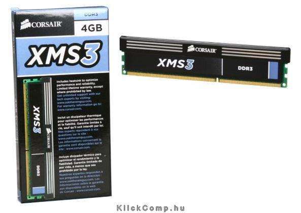 Eladó Már csak volt!!! 4GB DDR3 Memória 1600MHz CORSAIR - olcsó, Új Eladó Már csak volt!!! - Miskolc ( Borsod-Abaúj-Zemplén ) fotó