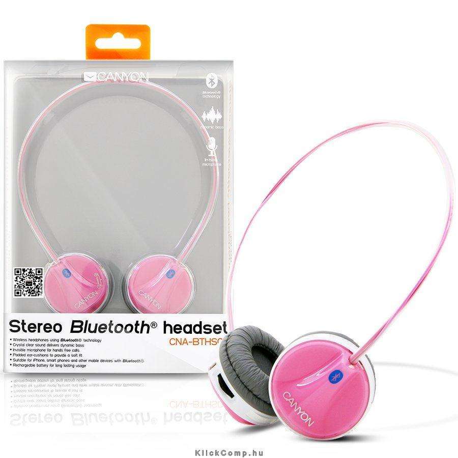Eladó Már csak volt!!! Canyon Bluetooth Headset, pink color - olcsó, Új Eladó Már csak volt!!! - Miskolc ( Borsod-Abaúj-Zemplén ) fotó