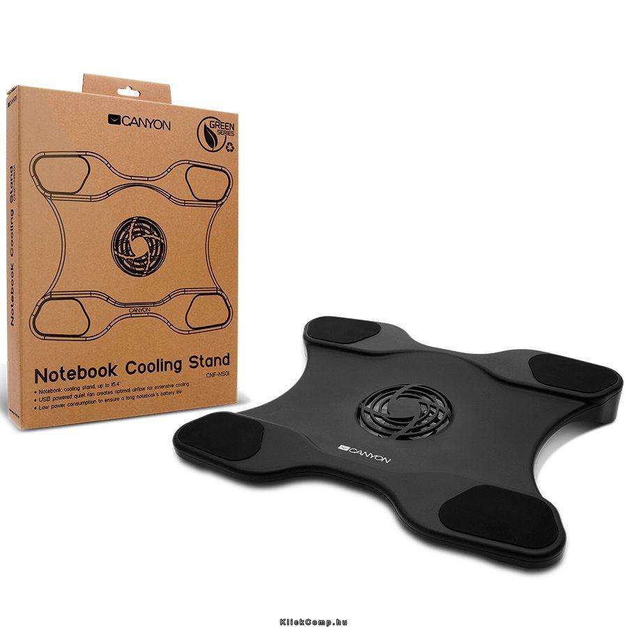 Eladó Már csak volt!!! Notebook Cooler CANYON , 1600 RPM, Black for 15.4" laptop, Retail - olcsó, Új Eladó Már csak volt!!! - Miskolc ( Borsod-Abaúj-Zemplén ) fotó