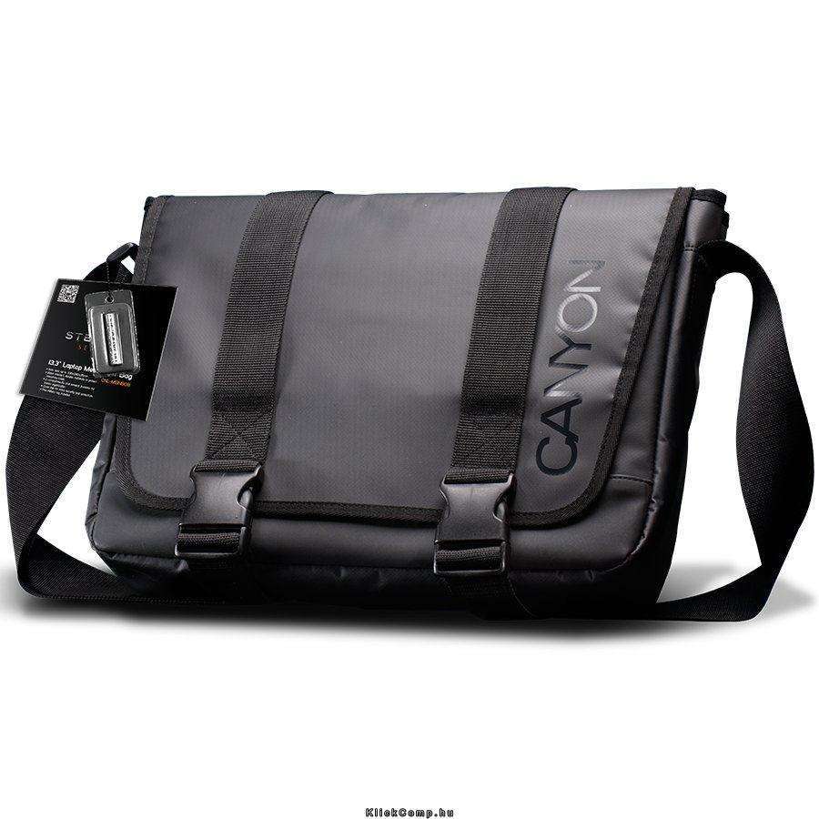 Eladó Már csak volt!!! Bag CANYON Messenger for 13.3" notebook, Polyvinyl Chloride, Black, Stealth - olcsó, Új Eladó Már csak volt!!! - Miskolc ( Borsod-Abaúj-Zemplén ) fotó