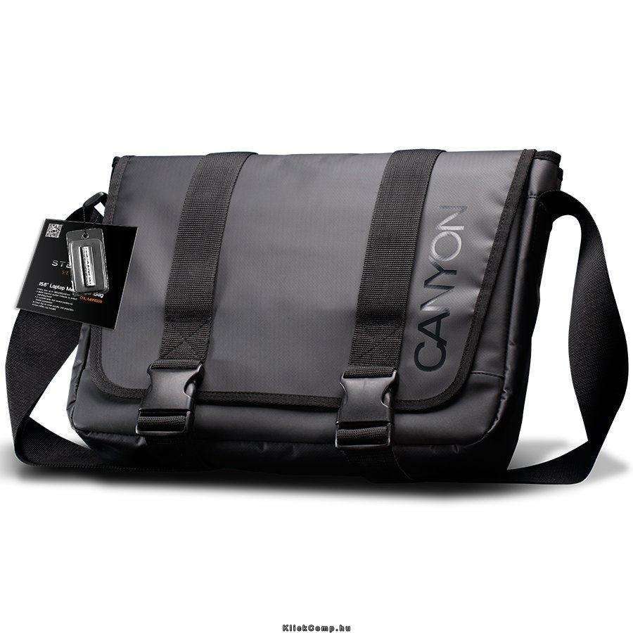 Eladó Már csak volt!!! Bag CANYON Messenger for 15.6" notebook, Polyvinyl Chloride, Black, Stealth - olcsó, Új Eladó Már csak volt!!! - Miskolc ( Borsod-Abaúj-Zemplén ) fotó