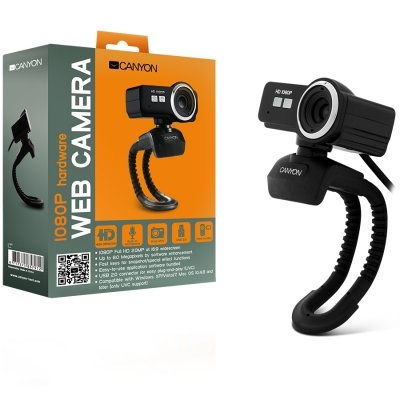 Eladó Már csak volt!!! Canyon webkamera CNR-FWC120 Black Silver - olcsó, Új Eladó Már csak volt!!! - Miskolc ( Borsod-Abaúj-Zemplén ) fotó