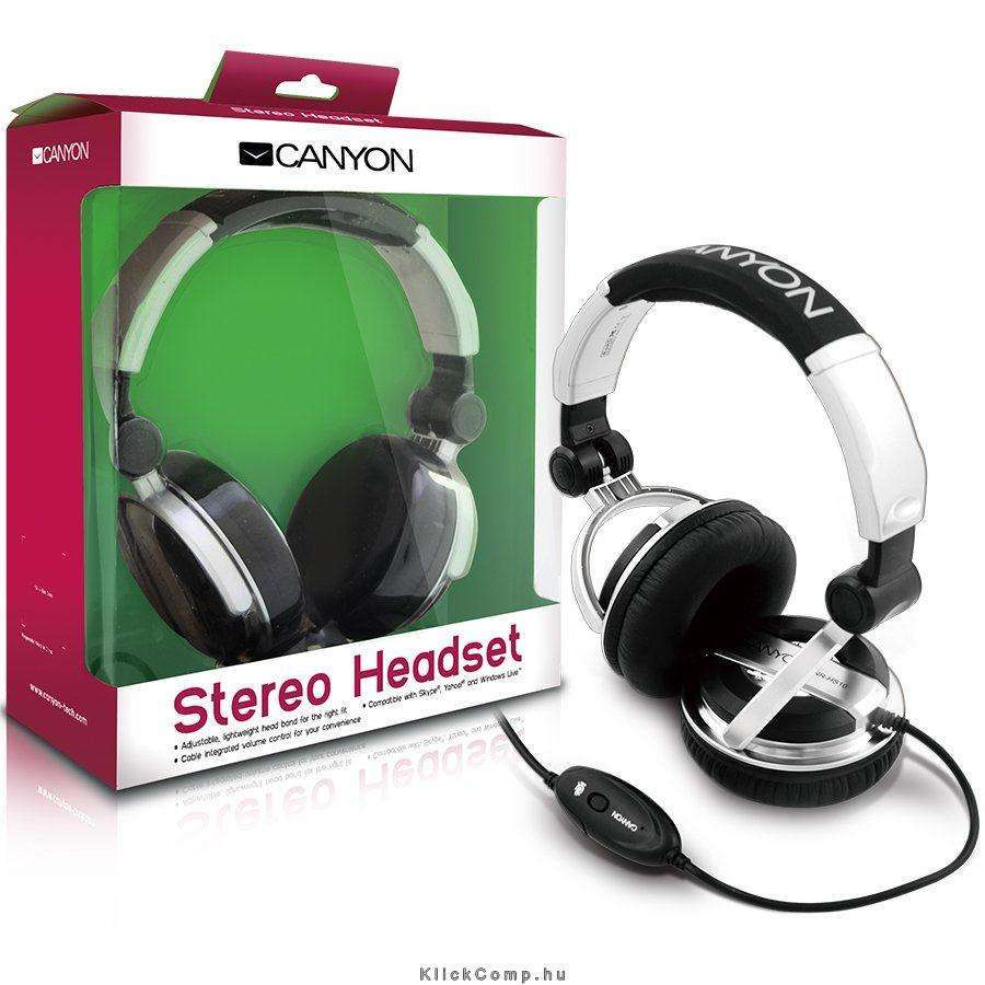 Eladó Már csak volt!!! Headset CANYON CNR-HS10N (Dynamic, 20Hz-20kHz, External Microphone, Cable, 2.4m) - olcsó, Új Eladó Már csak volt!!! - Miskolc ( Borsod-Abaúj-Zemplén ) fotó