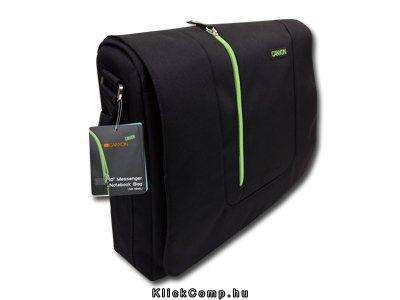 Eladó Már csak volt!!! Laptop Case CANYON Messenger Bag for up to 16" laptop, Nylon, Black Green - olcsó, Új Eladó Már csak volt!!! - Miskolc ( Borsod-Abaúj-Zemplén ) fotó