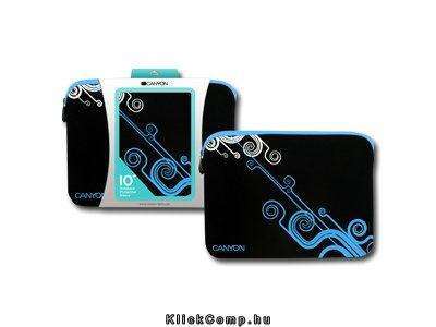 Eladó Már csak volt!!! Laptop Case CANYON Sleeve for up to 10" laptop, Suede, Black Blue - olcsó, Új Eladó Már csak volt!!! - Miskolc ( Borsod-Abaúj-Zemplén ) fotó