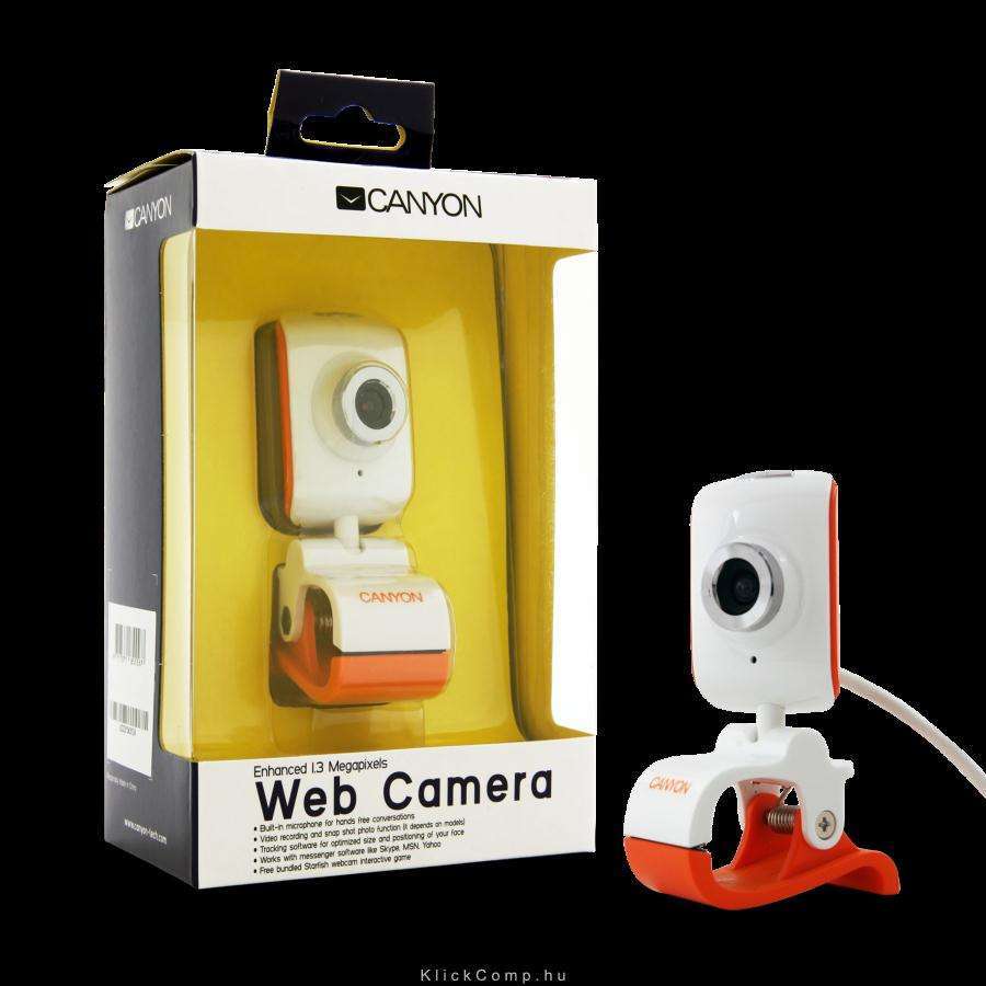 Eladó Már csak volt!!! Web Camera CANYON CNR-WCAM513G1 (1.3Mpixel, 1 6", CMOS, USB 2.0) White Orange - olcsó, Új Eladó Már csak volt!!! - Miskolc ( Borsod-Abaúj-Zemplén ) fotó