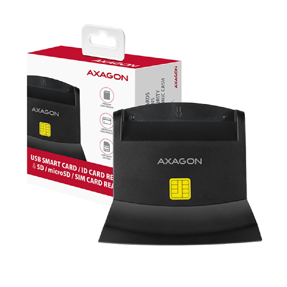 Eladó Kártyaolvasó AXAGON CRE-SM2 Smart CardPlusID Card ReaderPlusSD microSD SIM - olcsó, Új Eladó - Miskolc ( Borsod-Abaúj-Zemplén ) fotó