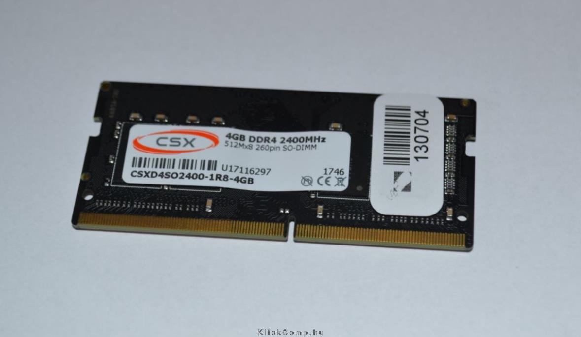 Eladó 4GB DDR4 notebook memória 2400Mhz 1x4GB CSX Standard - olcsó, Új Eladó - Miskolc ( Borsod-Abaúj-Zemplén ) fotó