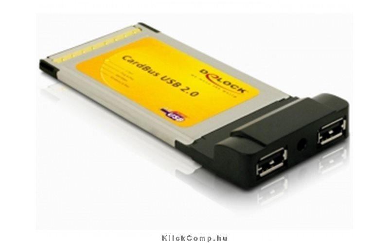 Eladó Már csak volt!!! Delock 61604 PCMCIA Adapter CardBus 2x USB 2.0 - olcsó, Új Eladó Már csak volt!!! - Miskolc ( Borsod-Abaúj-Zemplén ) fotó