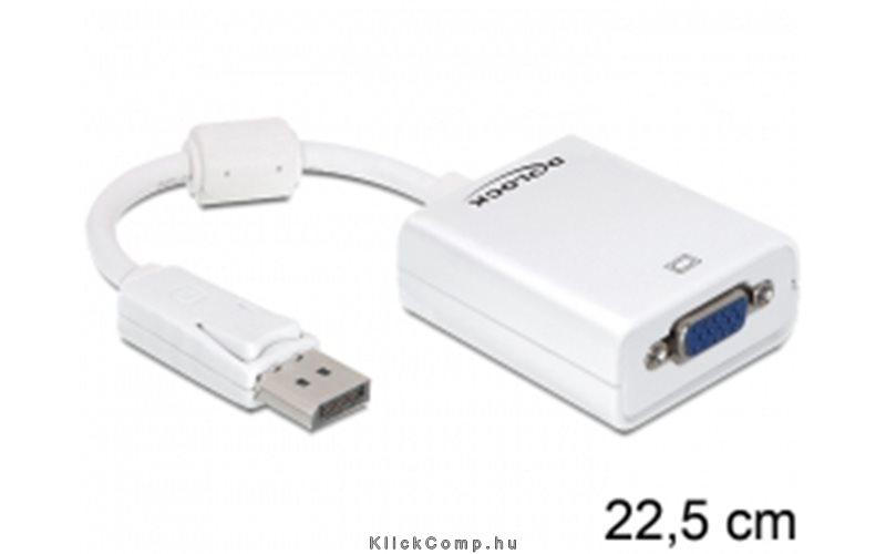 Eladó Adapter Displayport male > VGA 15tűs female Delock - olcsó, Új Eladó - Miskolc ( Borsod-Abaúj-Zemplén ) fotó