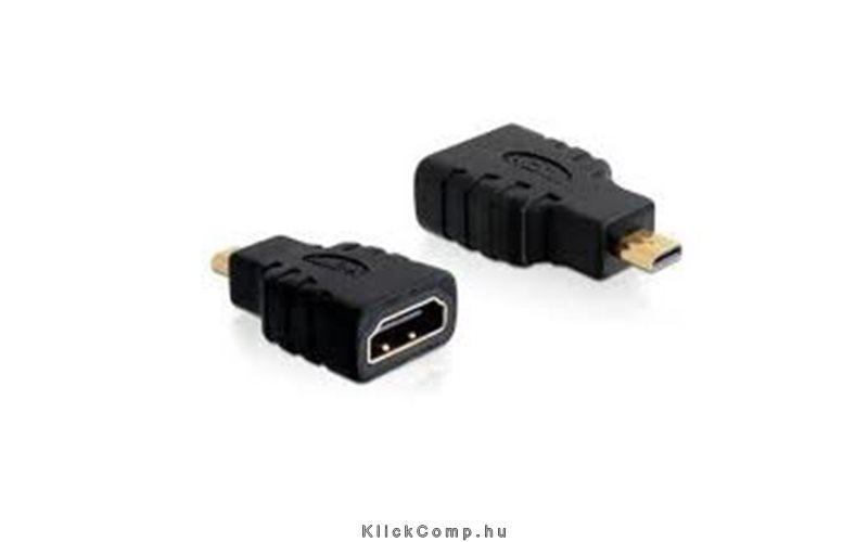 Eladó Adapter High Speed HDMI micro D male > A female Delock - olcsó, Új Eladó - Miskolc ( Borsod-Abaúj-Zemplén ) fotó