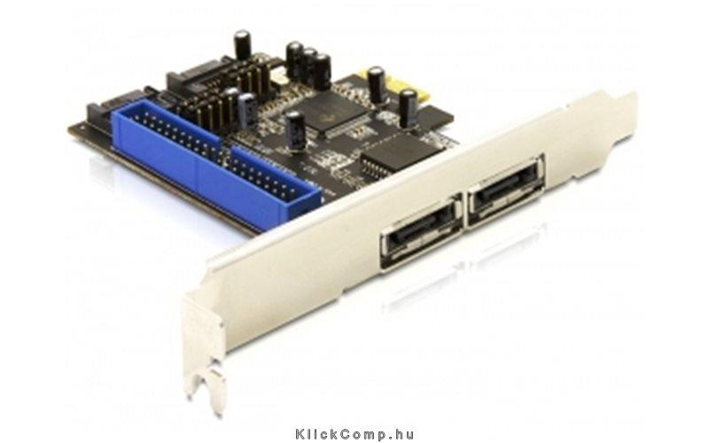 Eladó Már csak volt!!! Delock 89143 PCI Express controller card 2x SATA, 1x IDE - olcsó, Új Eladó Már csak volt!!! - Miskolc ( Borsod-Abaúj-Zemplén ) fotó