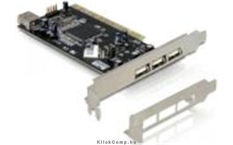 Eladó Már csak volt!!! Delock 89197 PCI card USB 2.0 3Plus1 Port - olcsó, Új Eladó Már csak volt!!! - Miskolc ( Borsod-Abaúj-Zemplén ) fotó