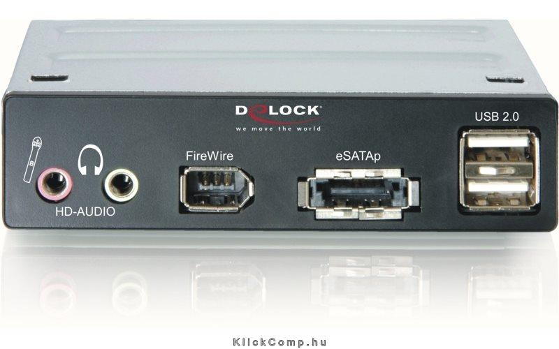 Eladó Már csak volt!!! Delock 91477 3.5“ Multipanel eSATAp USB 2.0 FireWire HD-Audio - olcsó, Új Eladó Már csak volt!!! - Miskolc ( Borsod-Abaúj-Zemplén ) fotó
