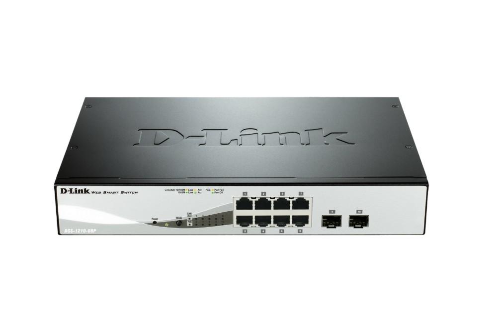 Eladó Már csak volt!!! 8 port Switch 10 100 1000 Gigabit PoE Smart Switch including 2 Combo 1000BaseT S - olcsó, Új Eladó Már csak volt!!! - Miskolc ( Borsod-Abaúj-Zemplén ) fotó