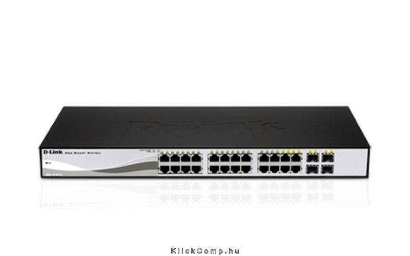 Eladó Már csak volt!!! 24 port Switch 10 100 1000 Gigabit Smart Switch including 4 Combo 1000BaseT SFP - olcsó, Új Eladó Már csak volt!!! - Miskolc ( Borsod-Abaúj-Zemplén ) fotó