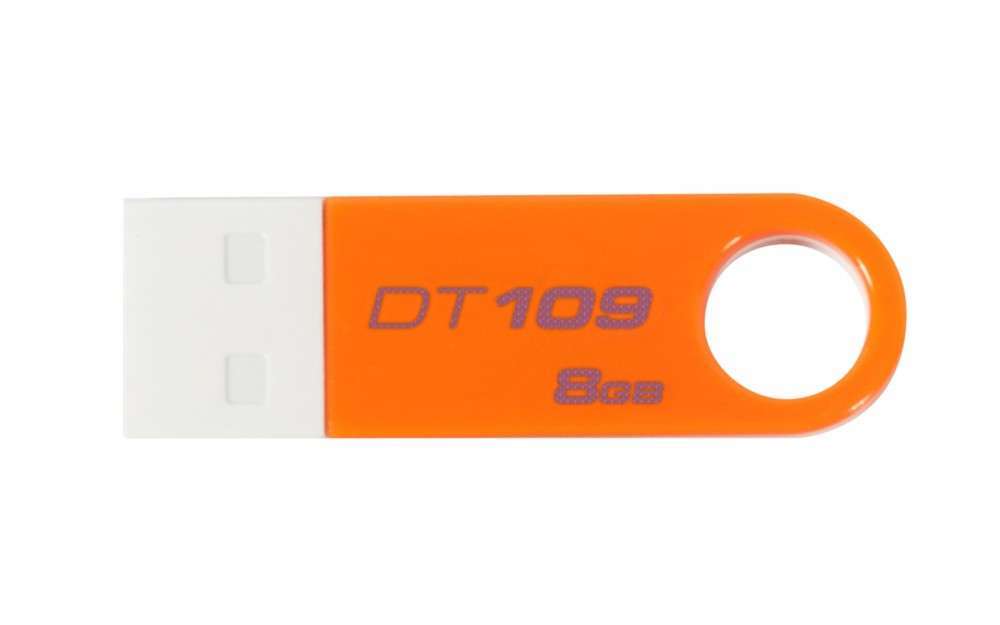 Eladó Már csak volt!!! KINGSTON Pendrive 8GB, DT109O, fehér-narancs ( 5 év szervizben ) - olcsó, Új Eladó Már csak volt!!! - Miskolc ( Borsod-Abaúj-Zemplén ) fotó