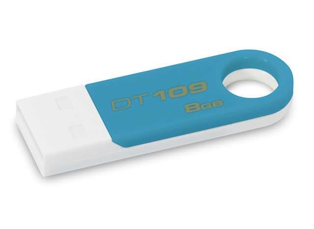 Eladó Már csak volt!!! KINGSTON Pendrive 8GB, DT109T, fehér-kékeszöld ( 5 év szervizben ) - olcsó, Új Eladó Már csak volt!!! - Miskolc ( Borsod-Abaúj-Zemplén ) fotó