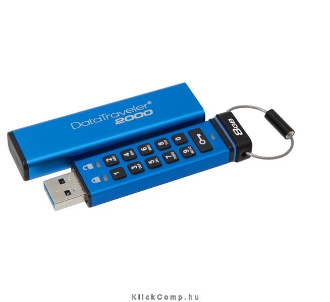 Eladó 8GB PenDrive USB3.1 Kék Kingston DT2000 8GB Flash Drive - olcsó, Új Eladó - Miskolc ( Borsod-Abaúj-Zemplén ) fotó