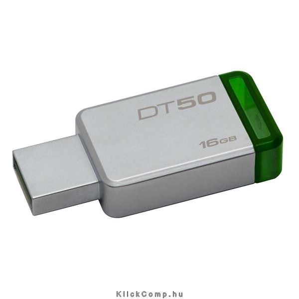 Eladó Már csak volt!!! 16GB PenDrive USB3.0 Ezüst-Zöld Kingston DT50 16GB Flash Drive - olcsó, Új Eladó Már csak volt!!! - Miskolc ( Borsod-Abaúj-Zemplén ) fotó