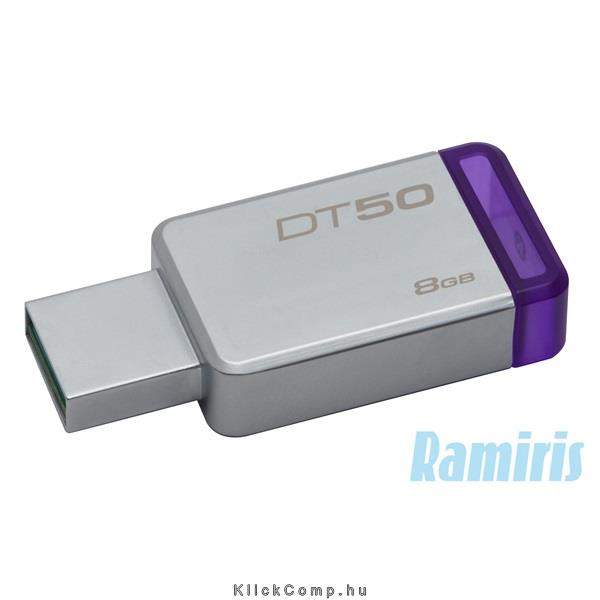 Eladó Már csak volt!!! 8GB PenDrive USB3.0 Ezüst-Lila Kingston DT50 8GB Flash Drive - olcsó, Új Eladó Már csak volt!!! - Miskolc ( Borsod-Abaúj-Zemplén ) fotó