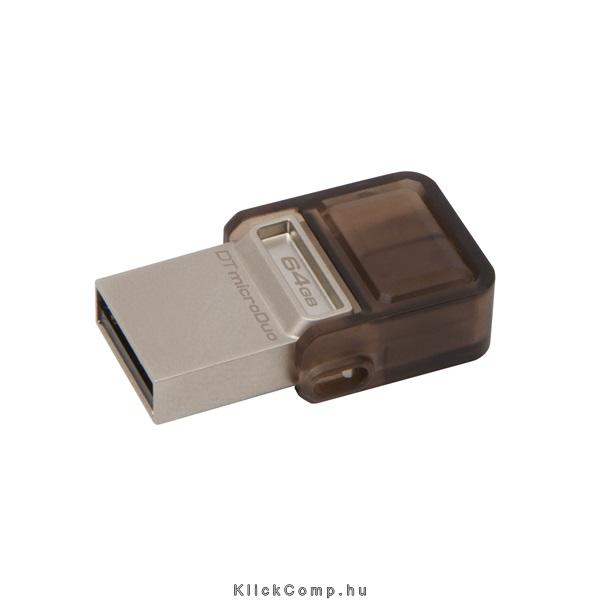 Eladó Már csak volt!!! 64GB PenDrive microUSB2.0   USB2.0 Barna Kingston DTDUO 64GB Flash Drive - olcsó, Új Eladó Már csak volt!!! - Miskolc ( Borsod-Abaúj-Zemplén ) fotó