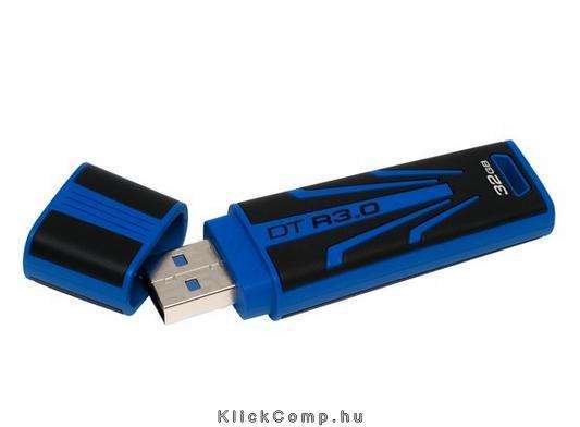Eladó Már csak volt!!! Kingston 32GB USB3.0 Fekete-Kék (DTR30 32GB) PenDrive - olcsó, Új Eladó Már csak volt!!! - Miskolc ( Borsod-Abaúj-Zemplén ) fotó