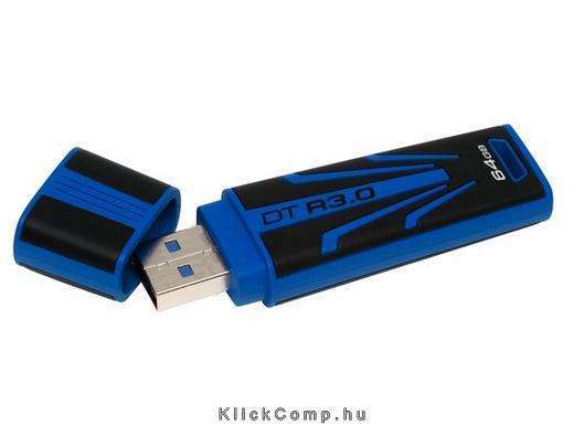 Eladó Már csak volt!!! Kingston 64GB USB3.0 Fekete-Kék (DTR30 64GB) PenDrive - olcsó, Új Eladó Már csak volt!!! - Miskolc ( Borsod-Abaúj-Zemplén ) fotó