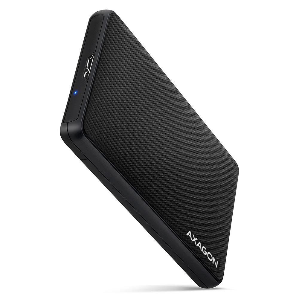 Eladó HDD ház 2.5" USB3.2 külső HDD-SSD ház csavar nélküli AXAGON  fekete - olcsó, Új Eladó - Miskolc ( Borsod-Abaúj-Zemplén ) fotó