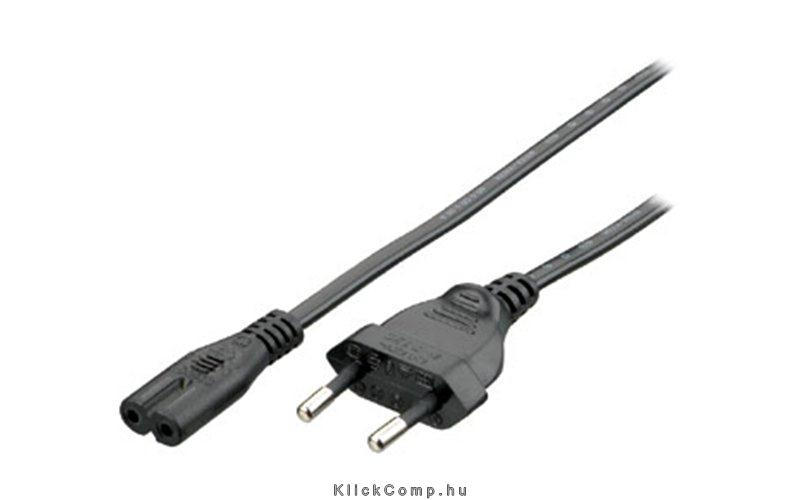 Eladó Már csak volt!!! notebook tápkábel, nem földelt, CB-8, 1,8m, fekete Delock - olcsó, Új Eladó Már csak volt!!! - Miskolc ( Borsod-Abaúj-Zemplén ) fotó