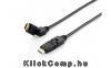 HDMI kábel 1.4 apa apa, aranyozott, 3m, forgatható csatlakozókkal Delock