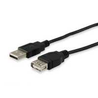 USB hosszabbító-kábel 1.8m USB2.0 A-A apa anya, duplán árnyékolt
